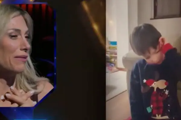 Paola Caruso in lacrime