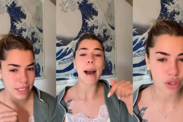 Chiara Balistreri in lacrime