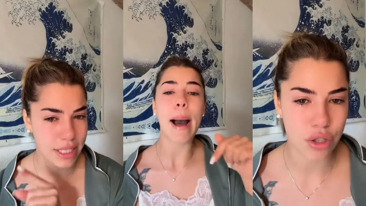 Chiara Balistreri in lacrime