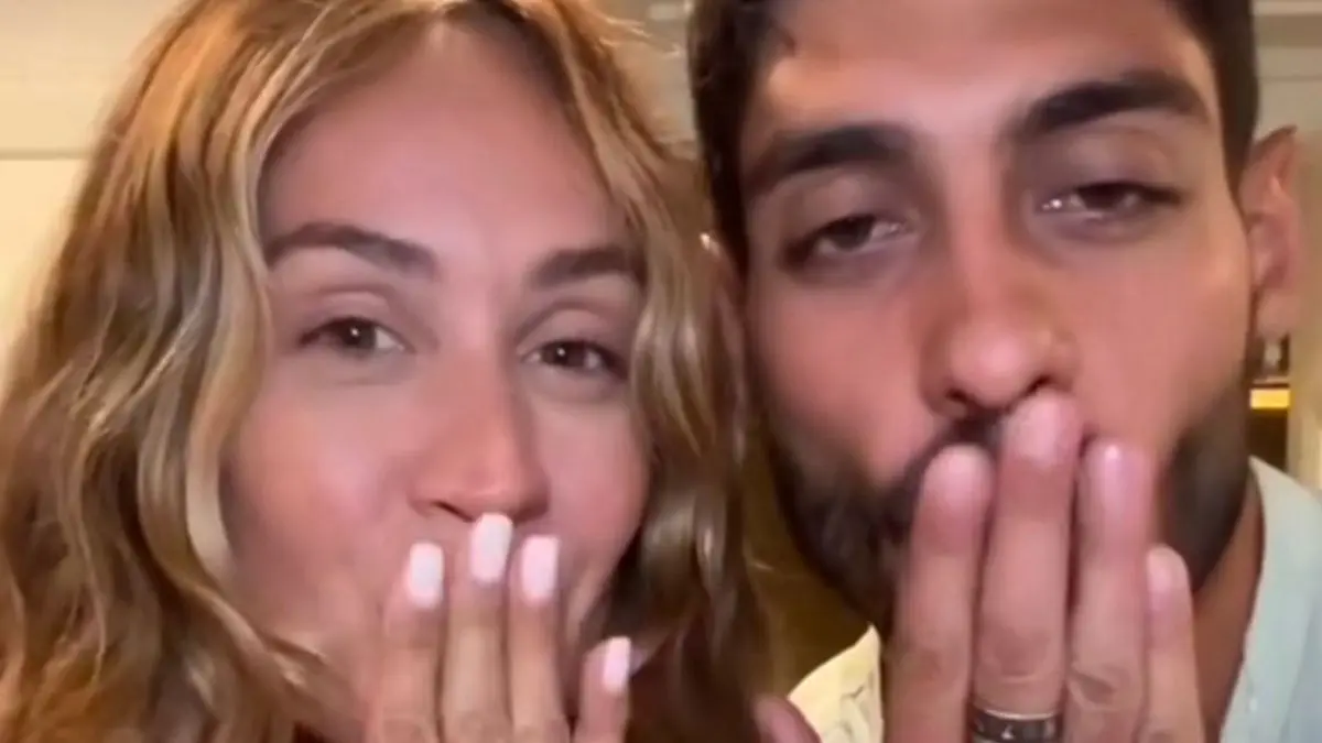 Helena e Javier durante una live