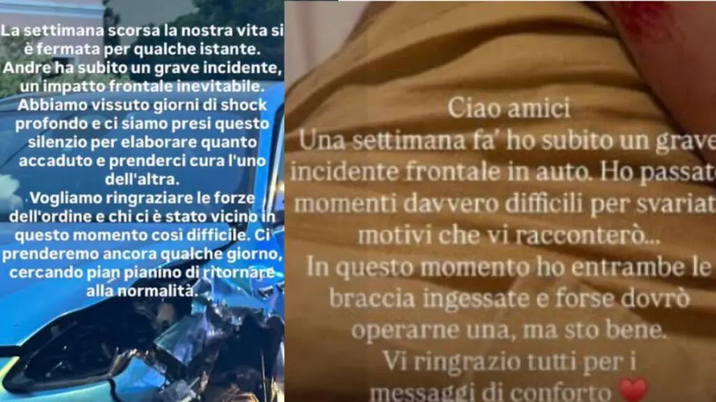 Post instagram Teresa e Andrea