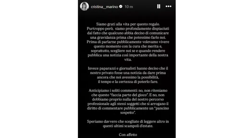 La rabbia di Cristina Marino