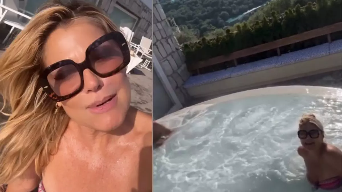 Patrizia Pellegrino a Sorrento con Orlando