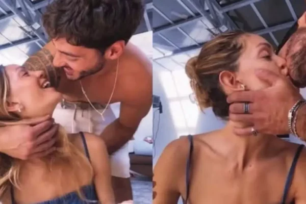 Helena felice in Sardegna con Javier