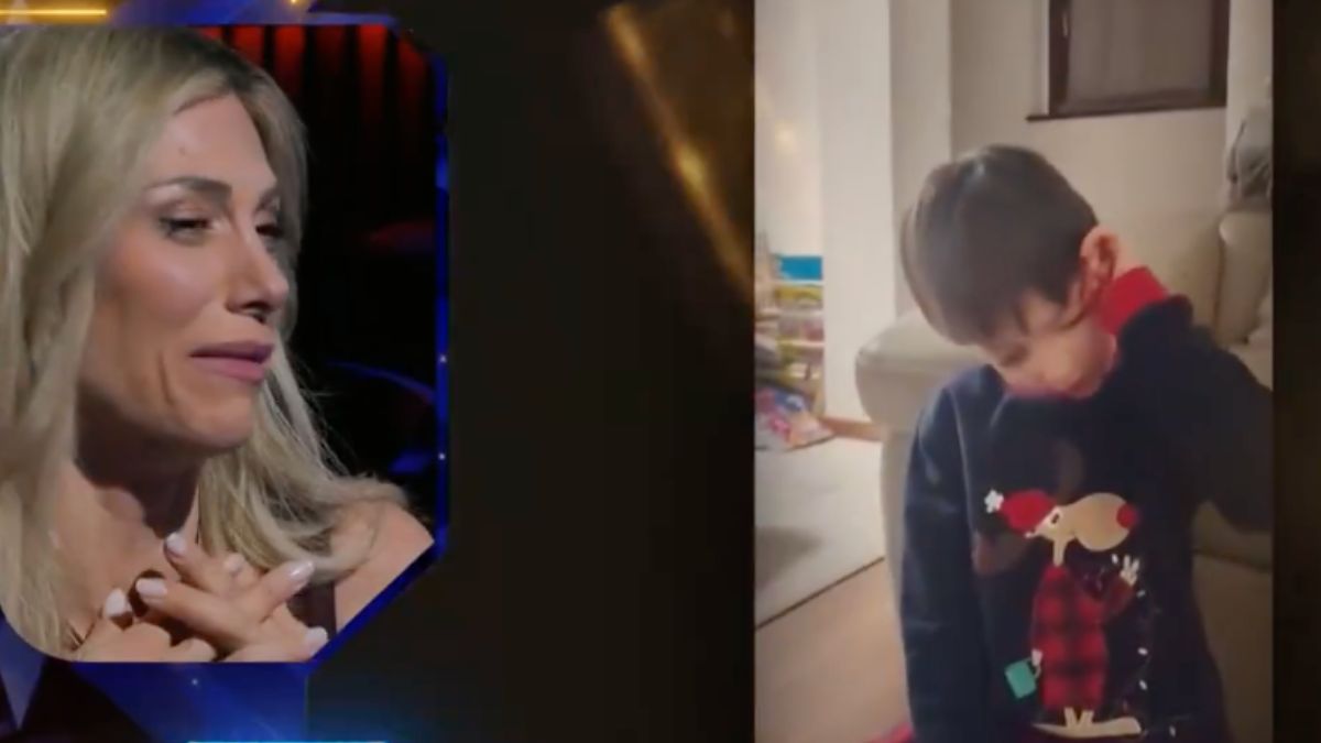 Paola Caruso in lacrime